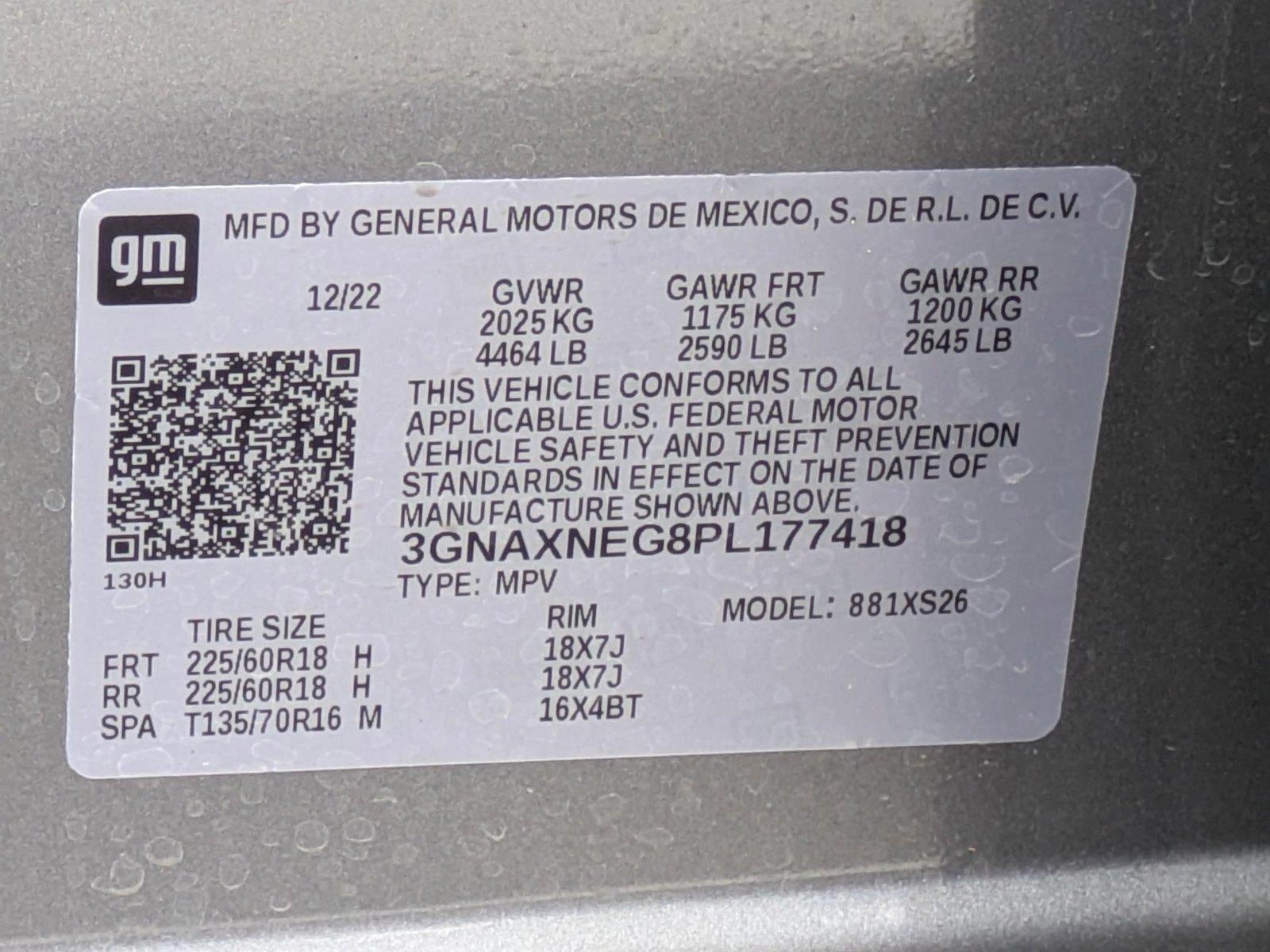 2023 Chevrolet Equinox Vehicle Photo in Clearwater, FL 33761