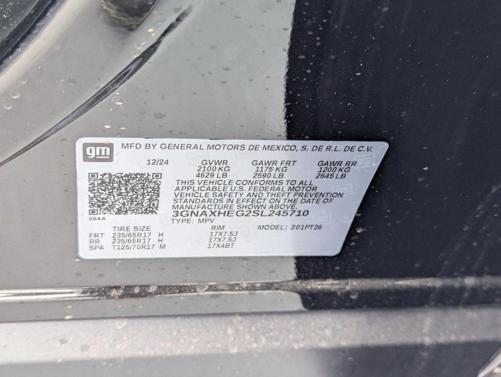 2025 Chevrolet Equinox Vehicle Photo in PEMBROKE PINES, FL 33024-6534