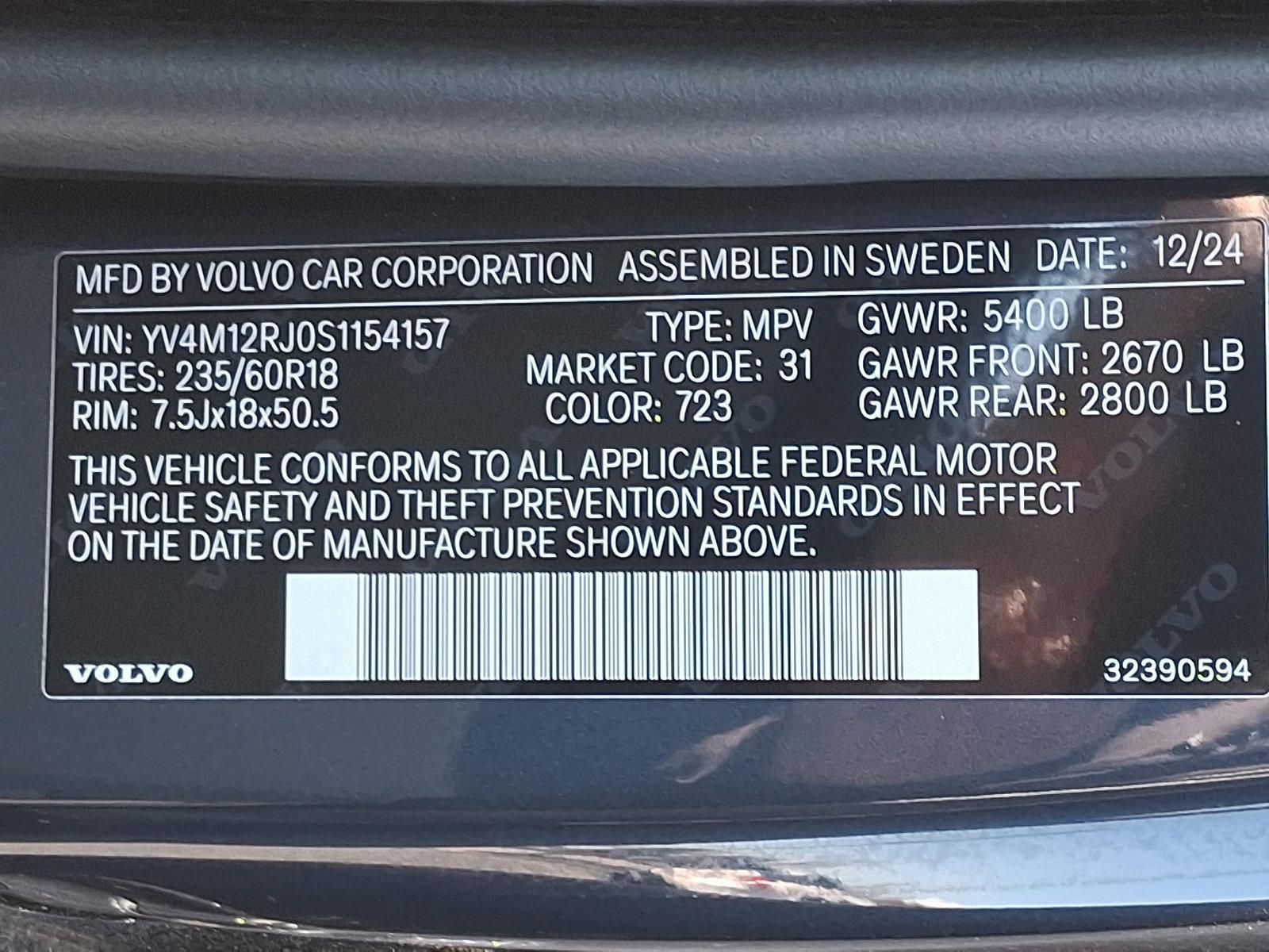 2025 Volvo XC60 Vehicle Photo in Trevose, PA 19053