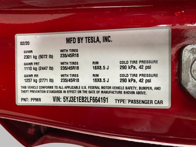 2020 Tesla Model 3 Vehicle Photo in Appleton, WI 54913