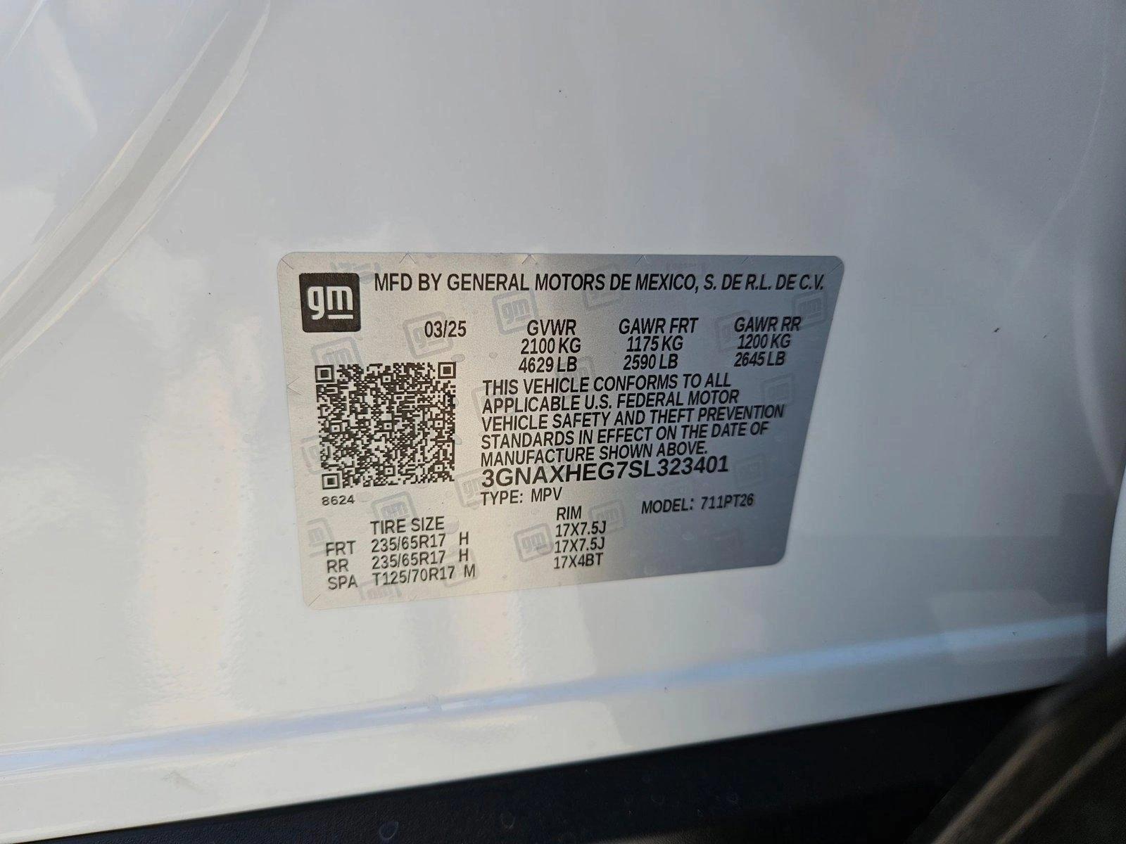 2025 Chevrolet Equinox Vehicle Photo in AUSTIN, TX 78759-4154