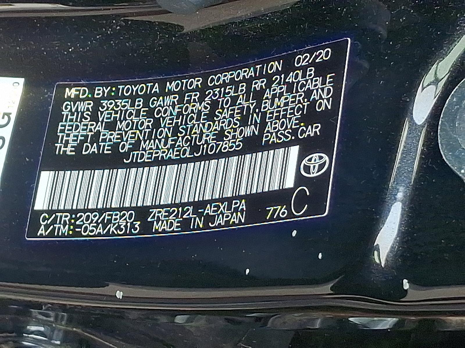 2020 Toyota Corolla Vehicle Photo in Harrisburg, PA 17111-1033