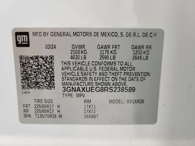 2024 Chevrolet Equinox Vehicle Photo in GREEN BAY, WI 54303-3330