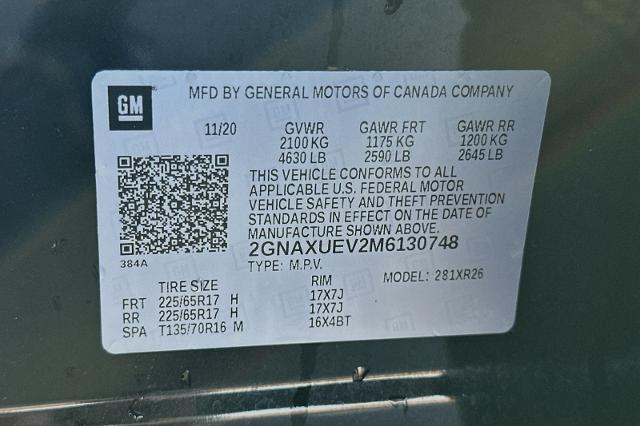 2021 Chevrolet Equinox Vehicle Photo in SPOKANE, WA 99202-2191