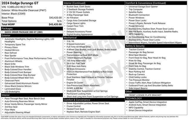 2024 Dodge Durango Vehicle Photo in DANBURY, CT 06810-5034