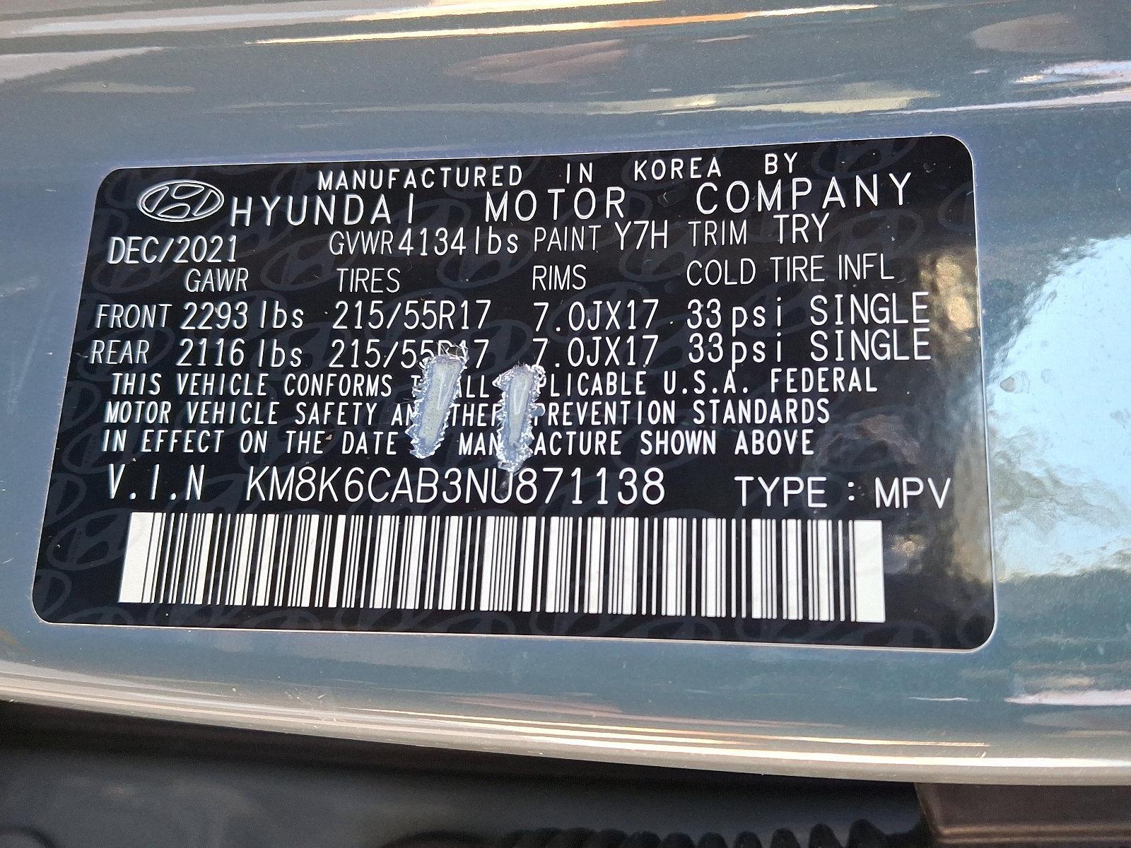 2022 Hyundai KONA Vehicle Photo in BETHLEHEM, PA 18017