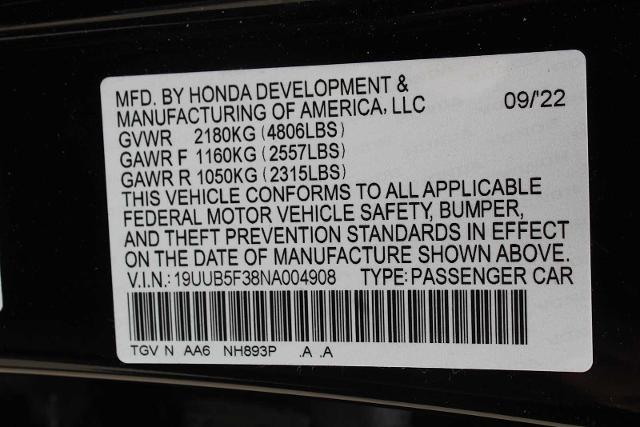 2022 Acura TLX Vehicle Photo in HOUSTON, TX 77090
