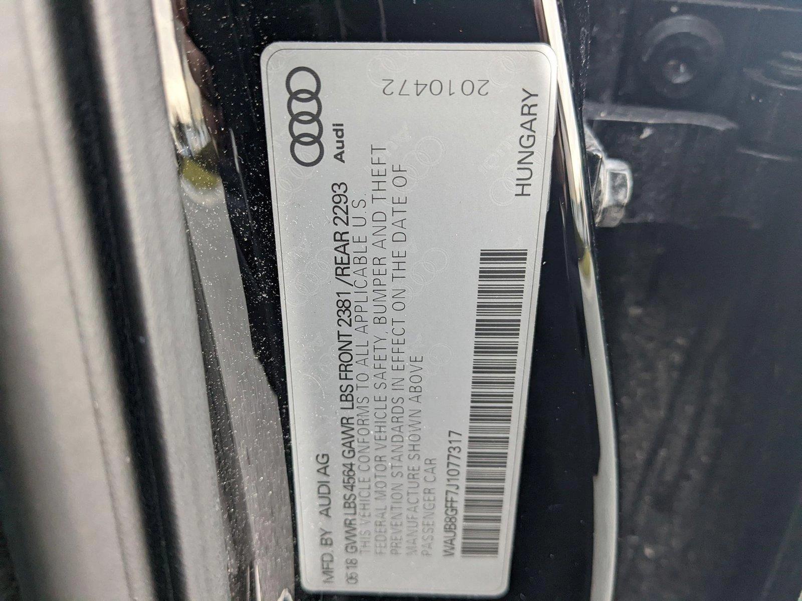 2018 Audi A3 Sedan Vehicle Photo in Orlando, FL 32811