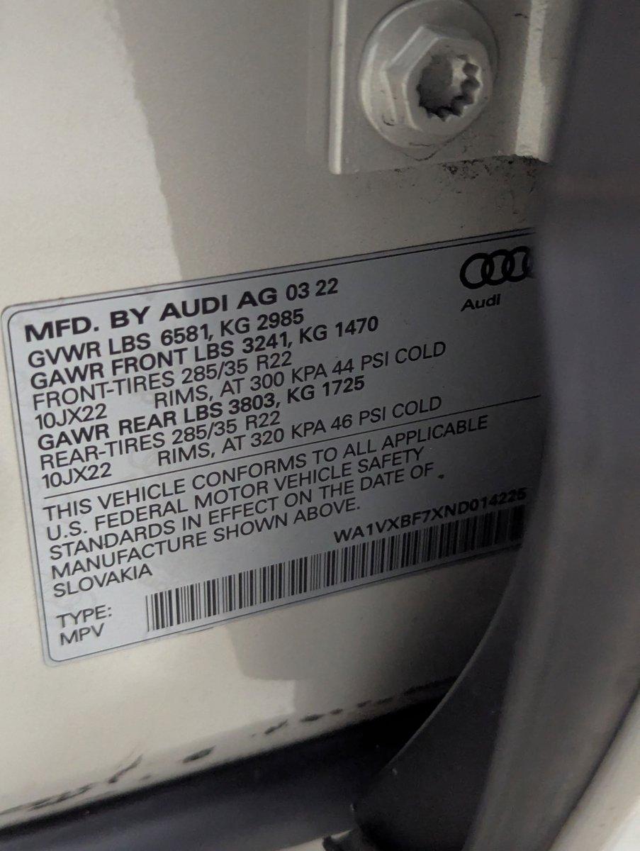 2022 Audi Q7 Vehicle Photo in Pompano Beach, FL 33064