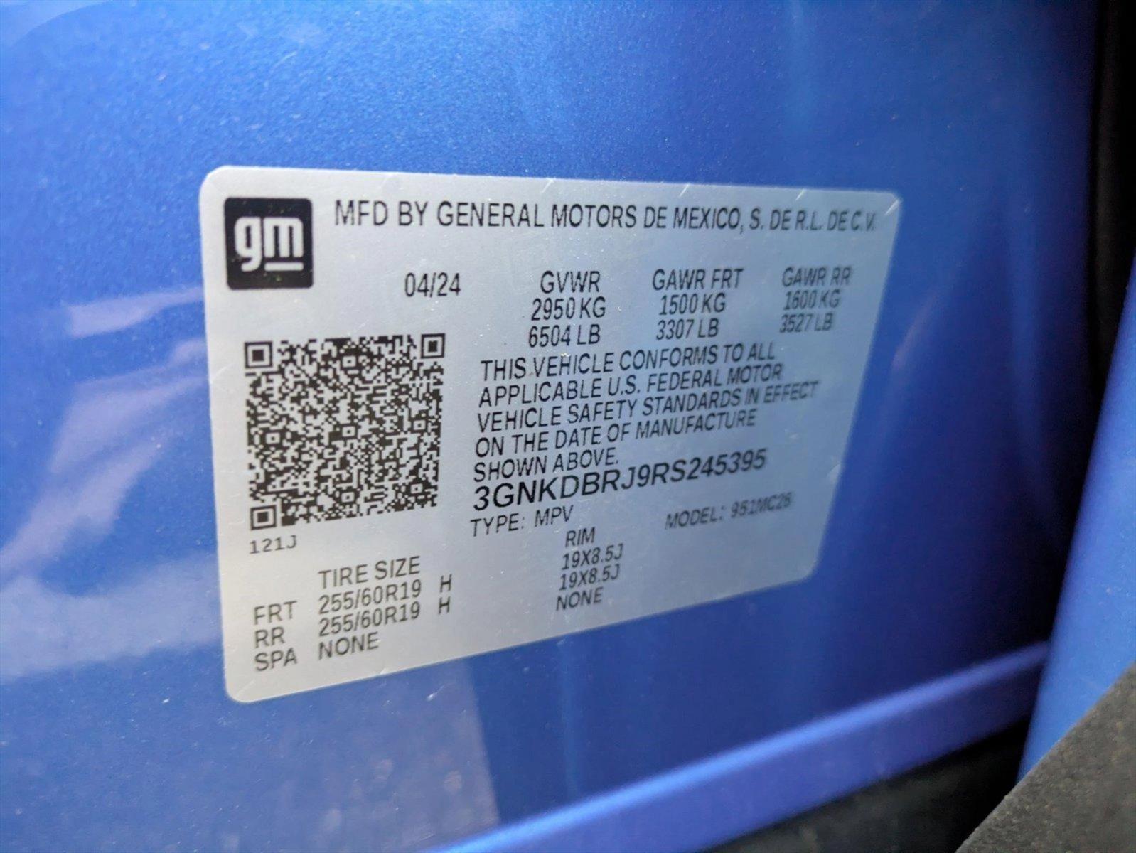 2024 Chevrolet Blazer EV Vehicle Photo in LAUREL, MD 20707-4697