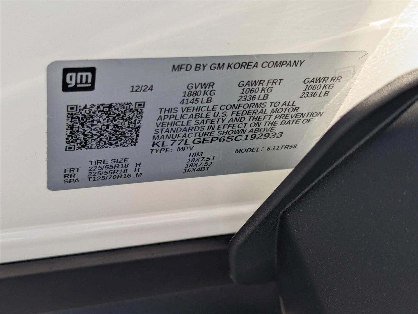 2025 Chevrolet Trax Vehicle Photo in PEMBROKE PINES, FL 33024-6534