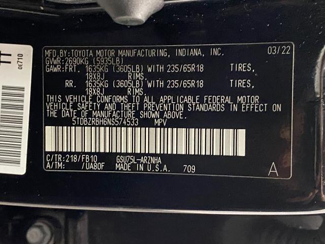 2022 Toyota Highlander Vehicle Photo in Appleton, WI 54913
