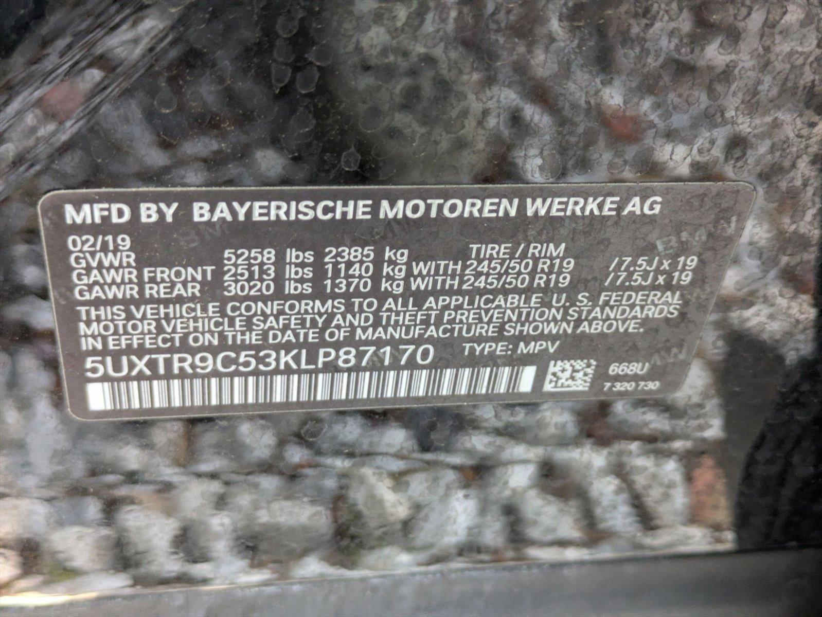 2019 BMW X3 xDrive30i Vehicle Photo in Tampa, FL 33614