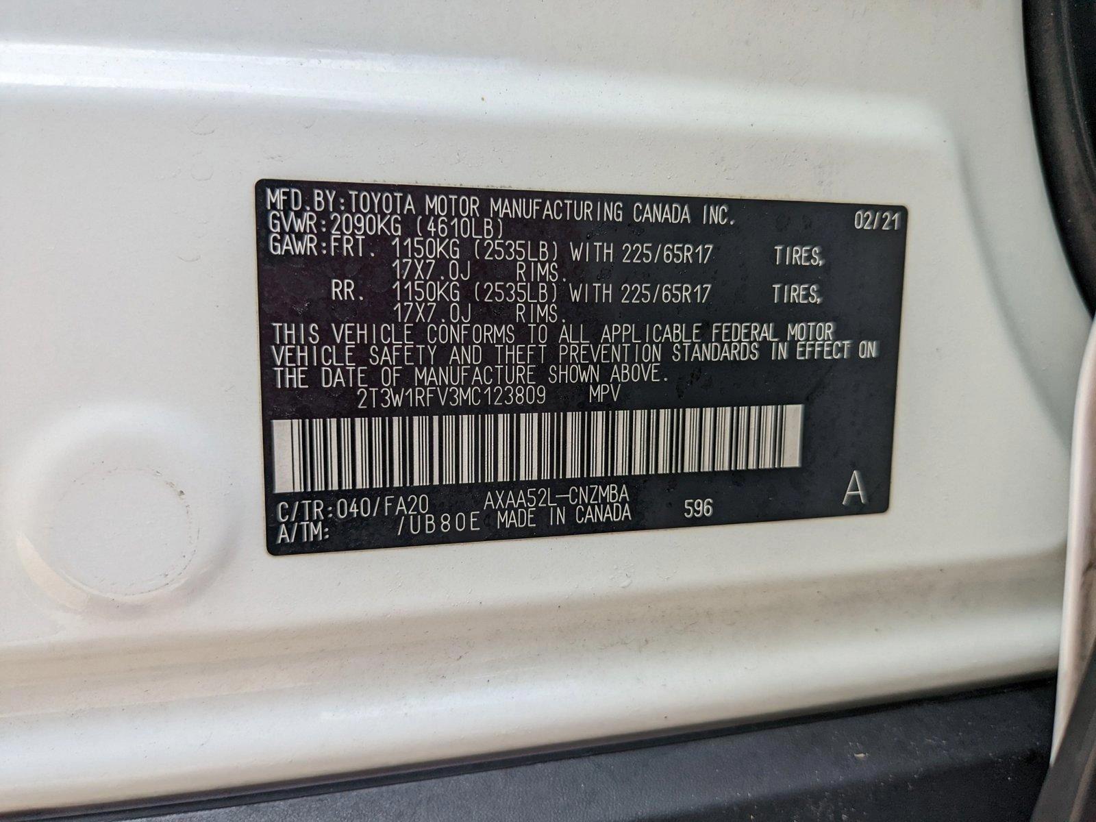 2021 Toyota RAV4 Vehicle Photo in Davie, FL 33331