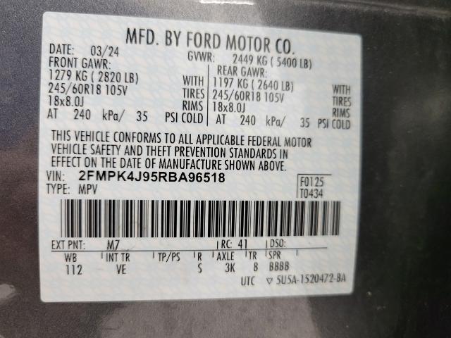 2024 Ford Edge Vehicle Photo in NEENAH, WI 54956-2243