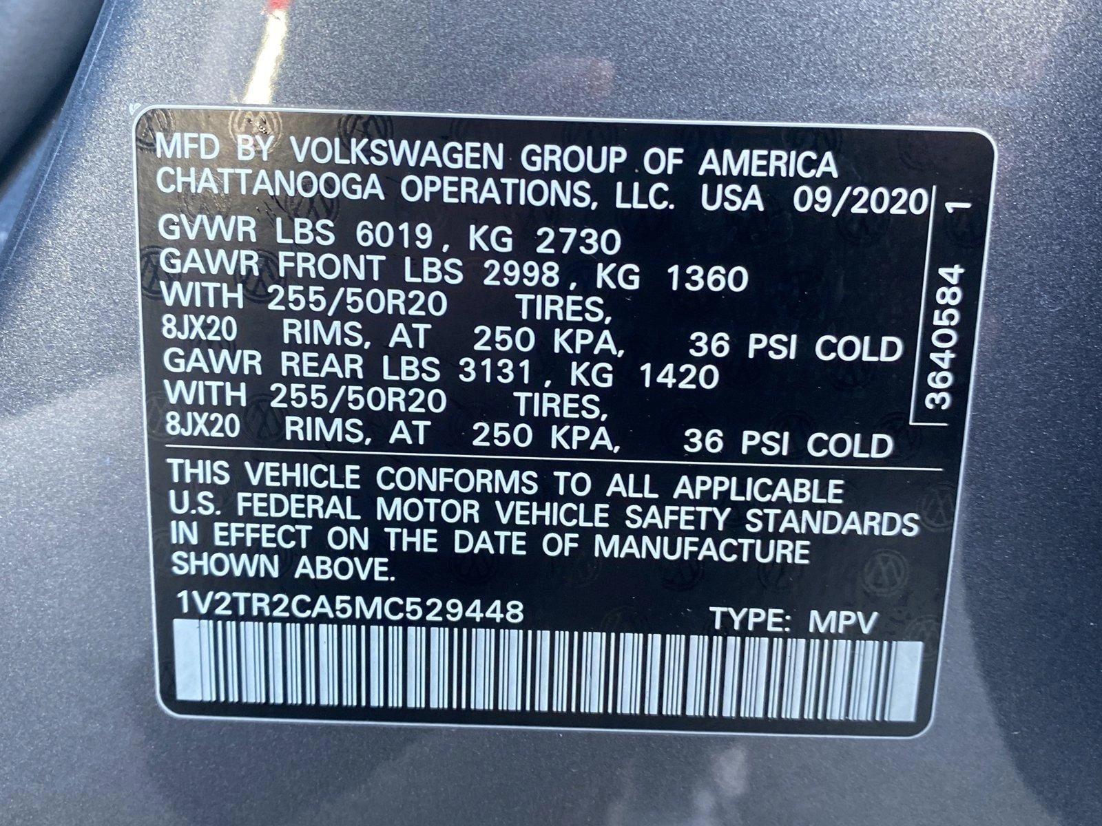 2021 Volkswagen Atlas Vehicle Photo in Cockeysville, MD 21030-2508