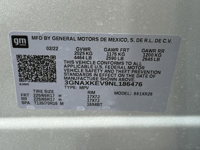 2022 Chevrolet Equinox Vehicle Photo in MIDDLETON, WI 53562-1492