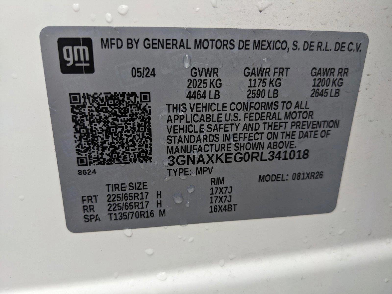 2024 Chevrolet Equinox Vehicle Photo in HOUSTON, TX 77034-5009