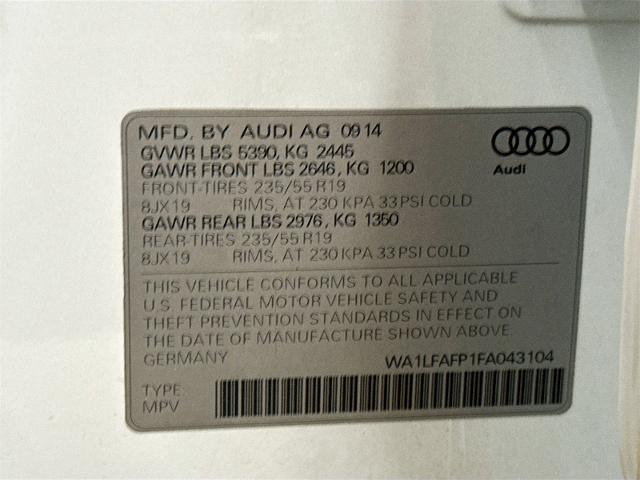 2015 Audi Q5 Vehicle Photo in EVERETT, WA 98203-5662