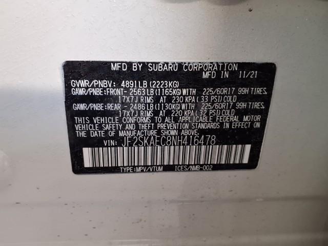 2022 Subaru Forester Vehicle Photo in Oshkosh, WI 54904