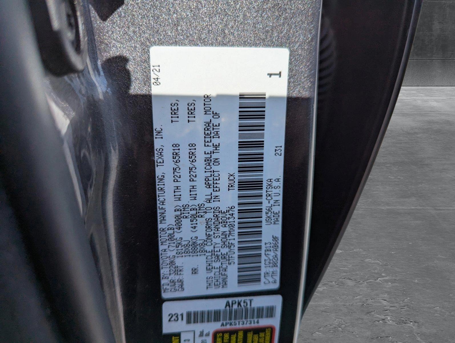 2021 Toyota Tundra 4WD Vehicle Photo in Ft. Myers, FL 33907
