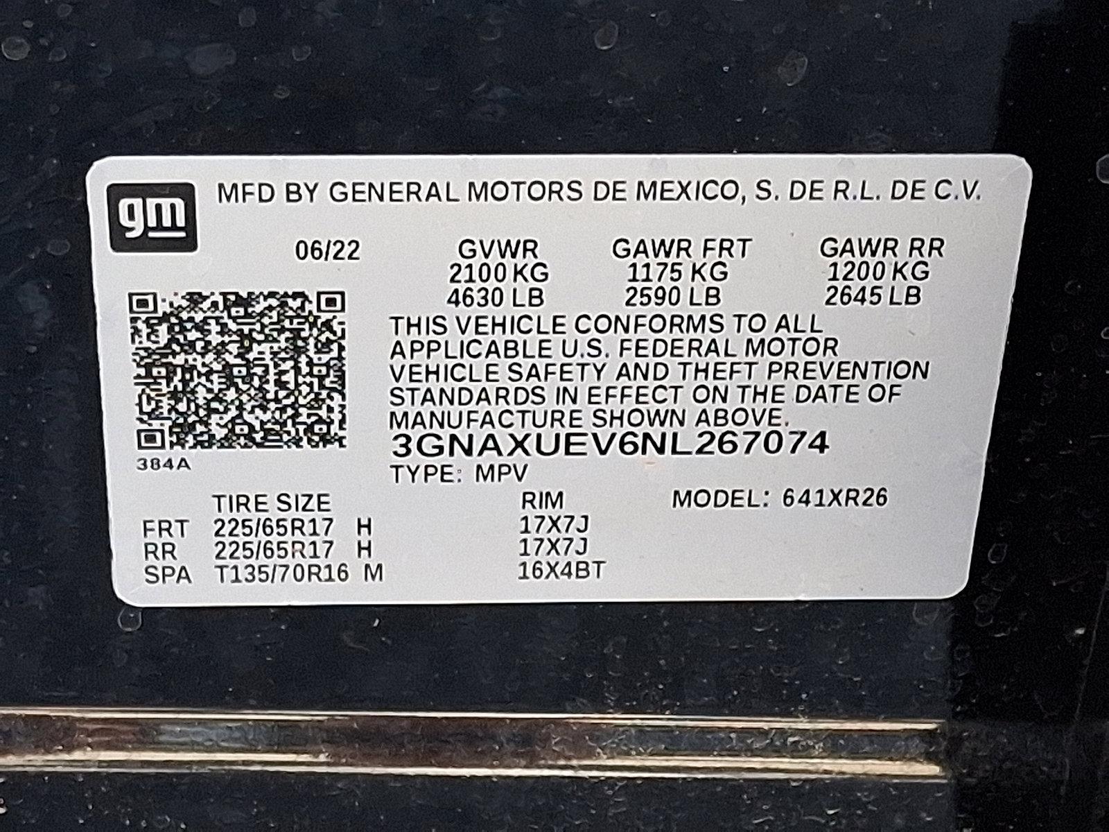 2022 Chevrolet Equinox Vehicle Photo in BETHLEHEM, PA 18017-9401
