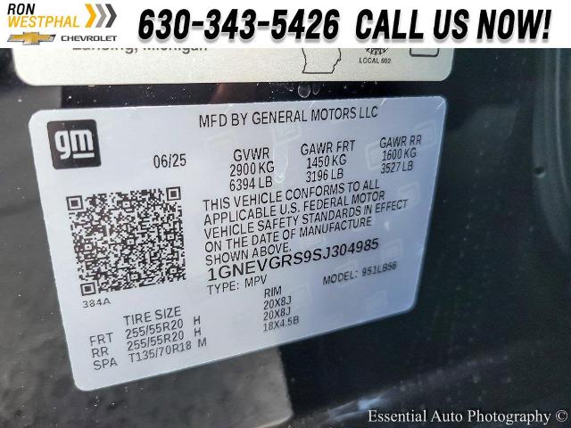 2025 Chevrolet Traverse Vehicle Photo in AURORA, IL 60503-9326