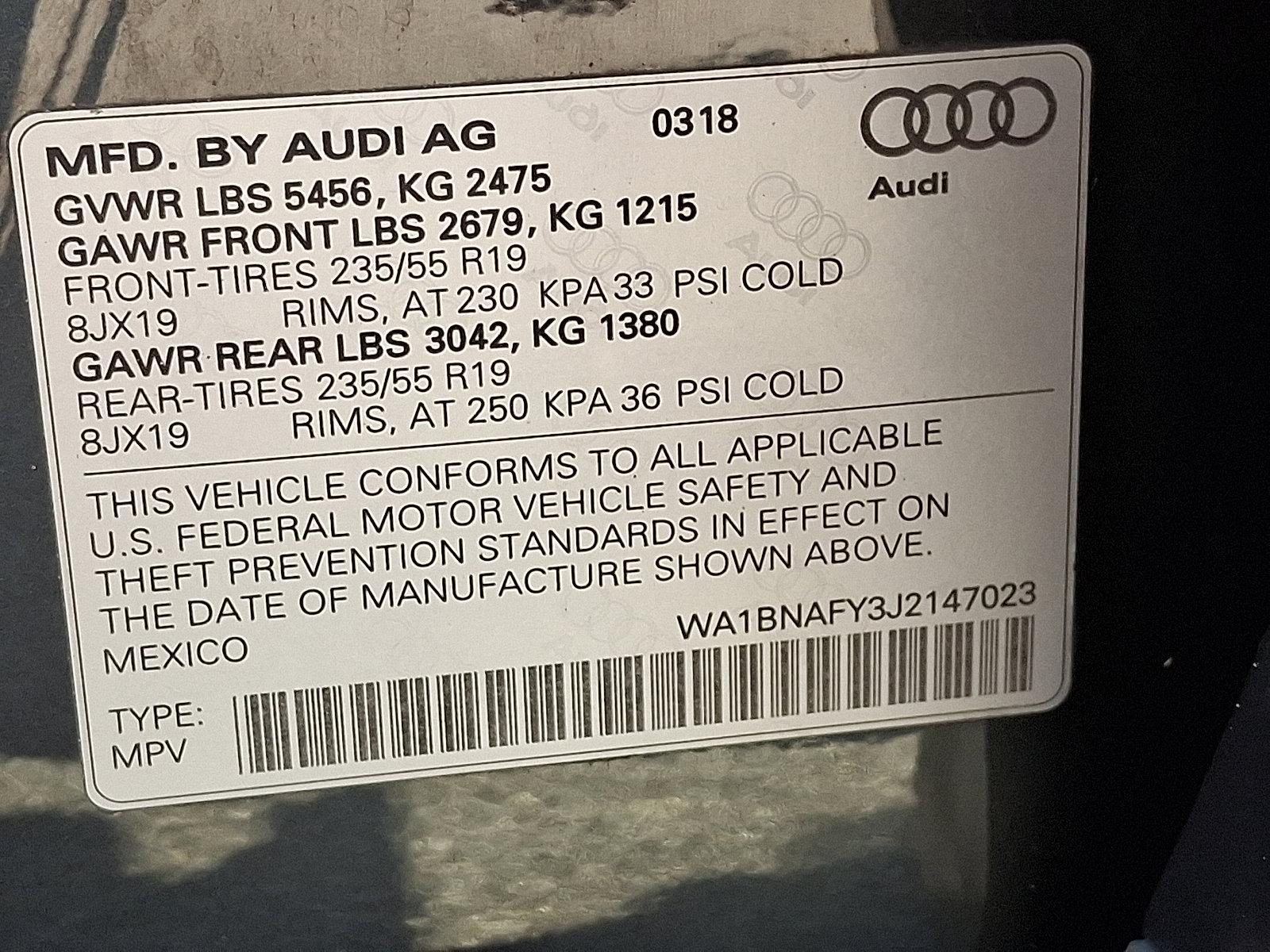 2018 Audi Q5 Vehicle Photo in Lancaster, PA 17601