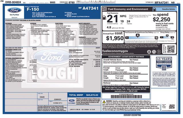 2021 Ford F-150 Vehicle Photo in DANBURY, CT 06810-5034
