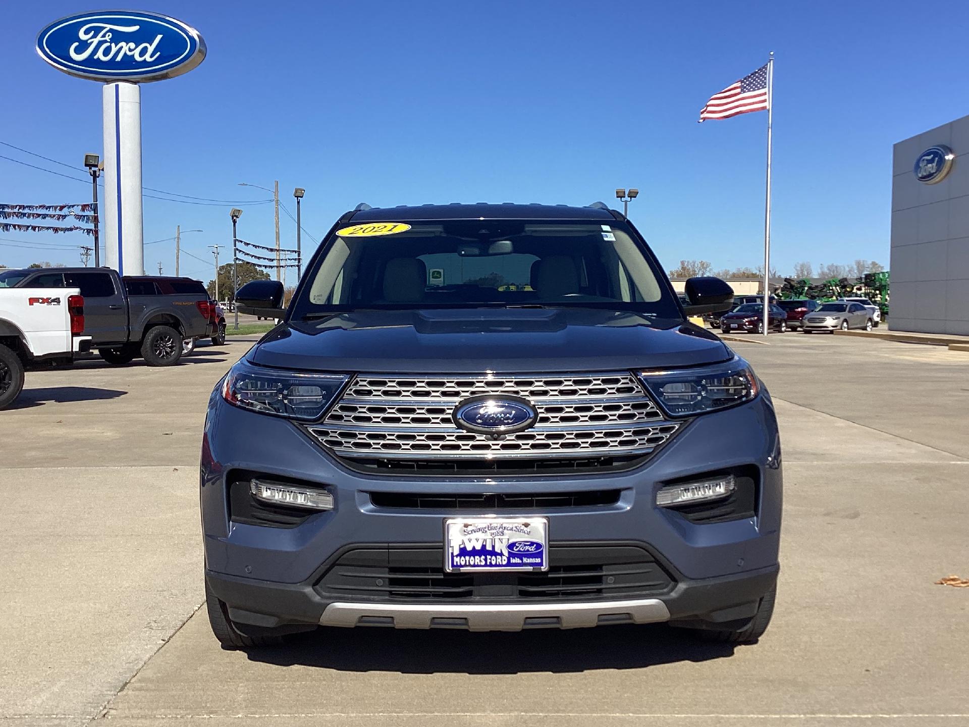 Used 2021 Ford Explorer Limited with VIN 1FMSK8FH5MGB70555 for sale in Iola, KS