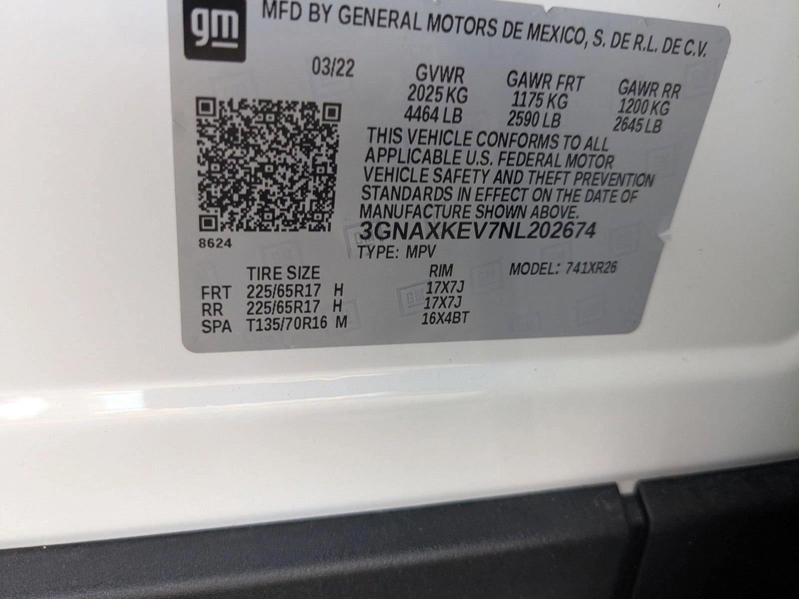 2022 Chevrolet Equinox Vehicle Photo in MIAMI, FL 33134-2699