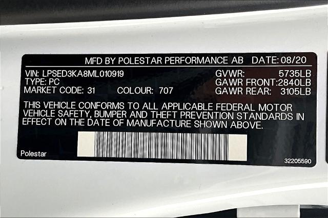 2021 Polestar 2 Vehicle Photo in Houston, TX 77007