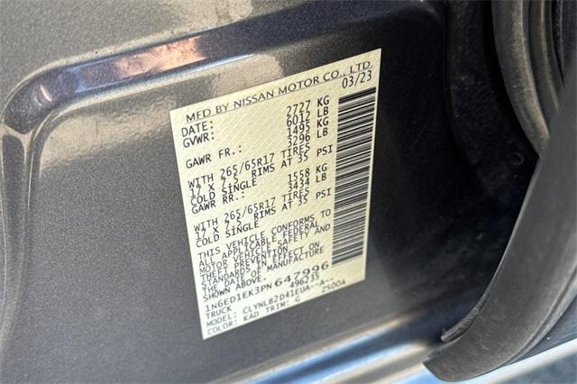 2023 Nissan Frontier Vehicle Photo in ELK GROVE, CA 95757-8703