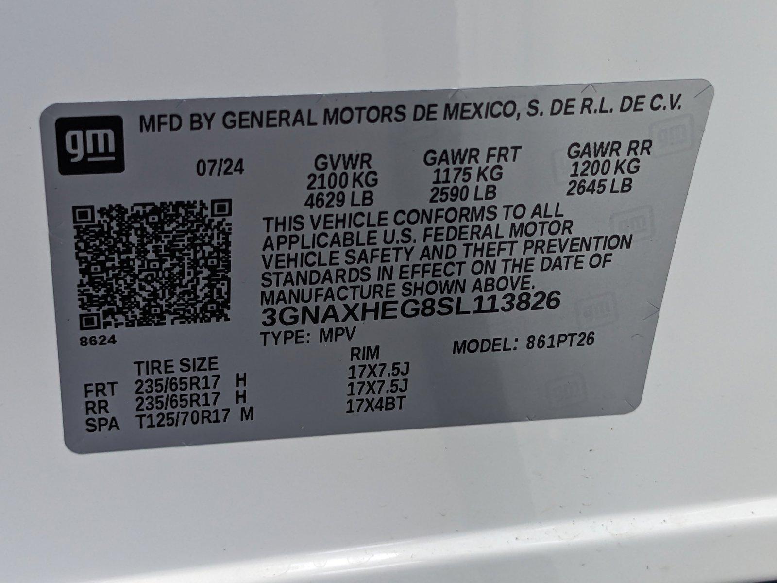 2025 Chevrolet Equinox Vehicle Photo in GREENACRES, FL 33463-3207