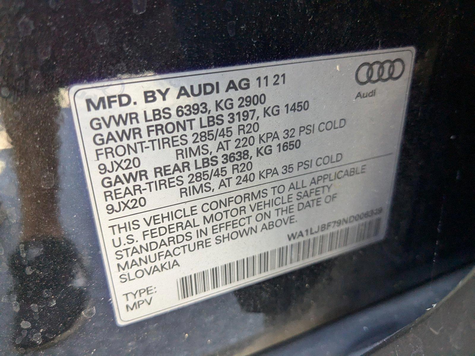 2022 Audi Q7 Vehicle Photo in Hollywood, FL 33021