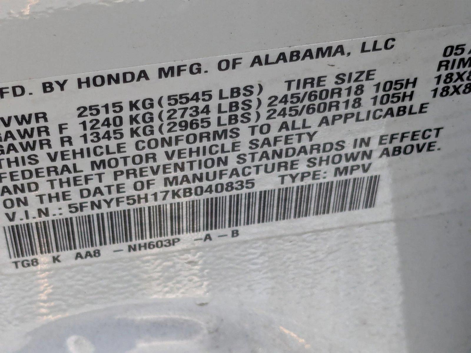 2019 Honda Pilot Vehicle Photo in Miami, FL 33015