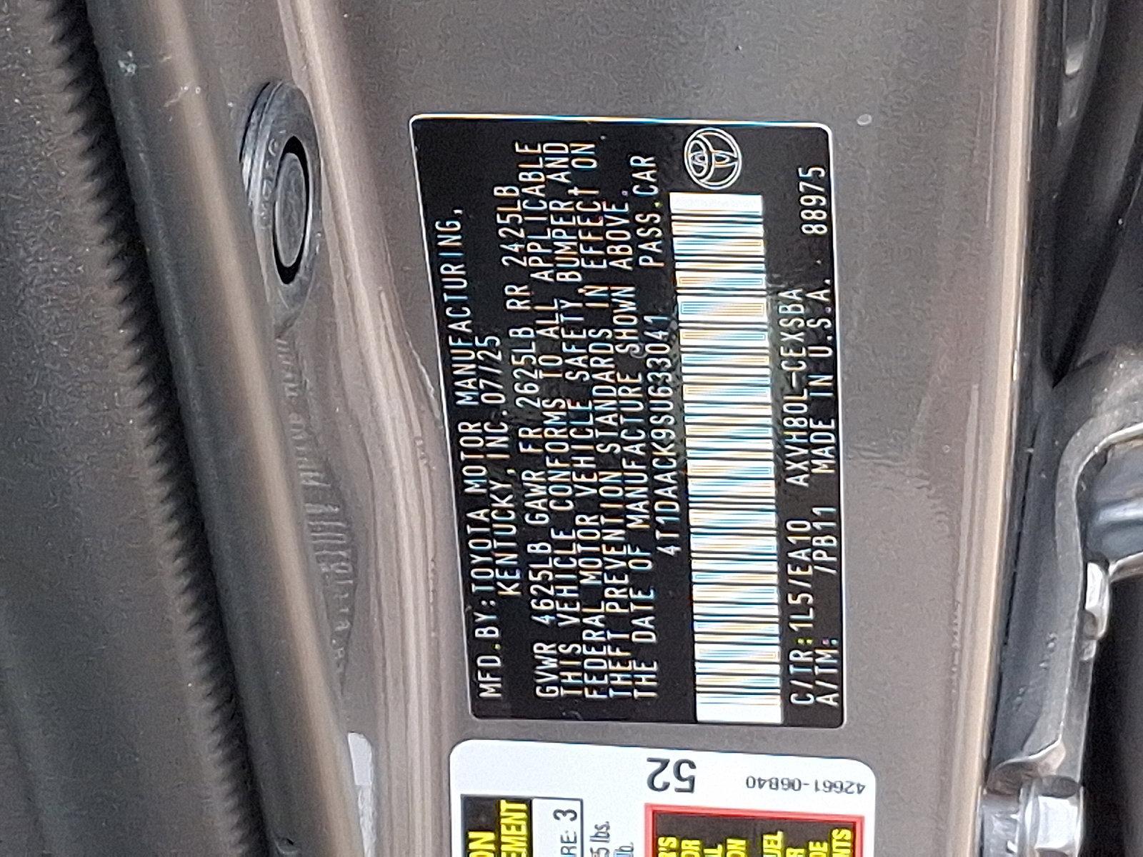 2025 Toyota Camry Vehicle Photo in Trevose, PA 19053