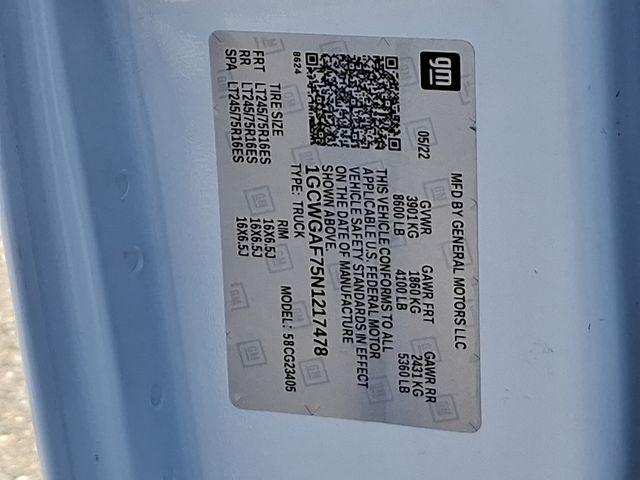 2022 Chevrolet Express Cargo 2500 Vehicle Photo in DANBURY, CT 06810-5034