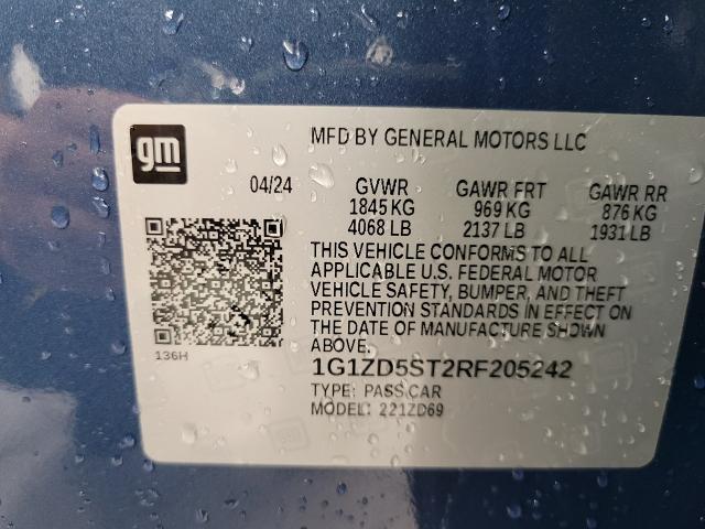2024 Chevrolet Malibu Vehicle Photo in NEENAH, WI 54956-2243