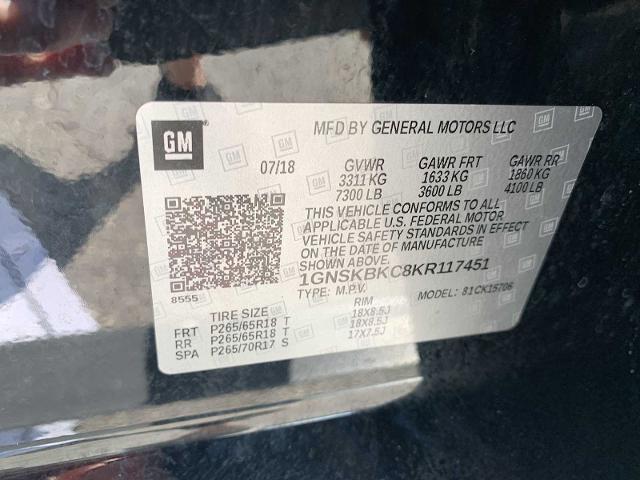 2019 Chevrolet Tahoe Vehicle Photo in MOON TOWNSHIP, PA 15108-2571