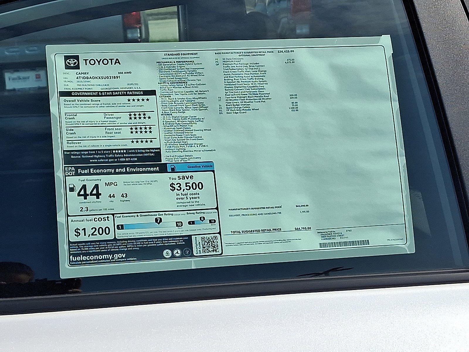 2025 Toyota Camry Vehicle Photo in Harrisburg, PA 17111