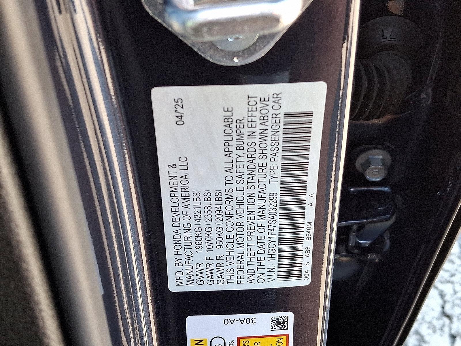 2025 Honda Accord Sedan Vehicle Photo in Harrisburg, PA 17111