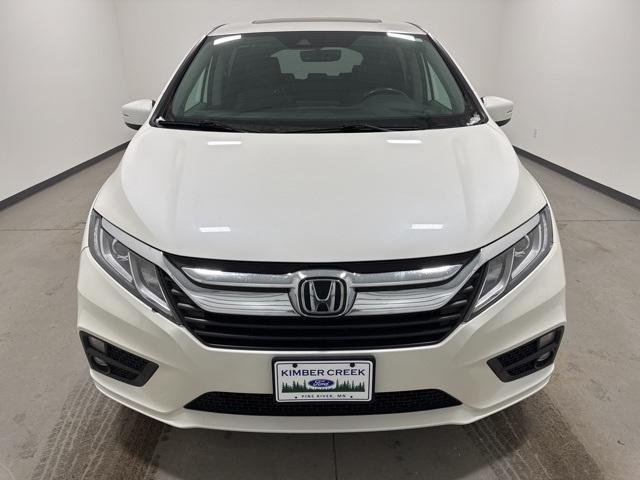 Used 2018 Honda Odyssey EX-L with VIN 5FNRL6H73JB051224 for sale in Pine River, Minnesota