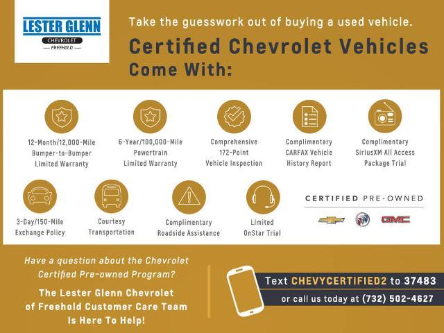 Certified 2020 Chevrolet Bolt EV LT with VIN 1G1FY6S00L4112712 for sale in Freehold, NJ