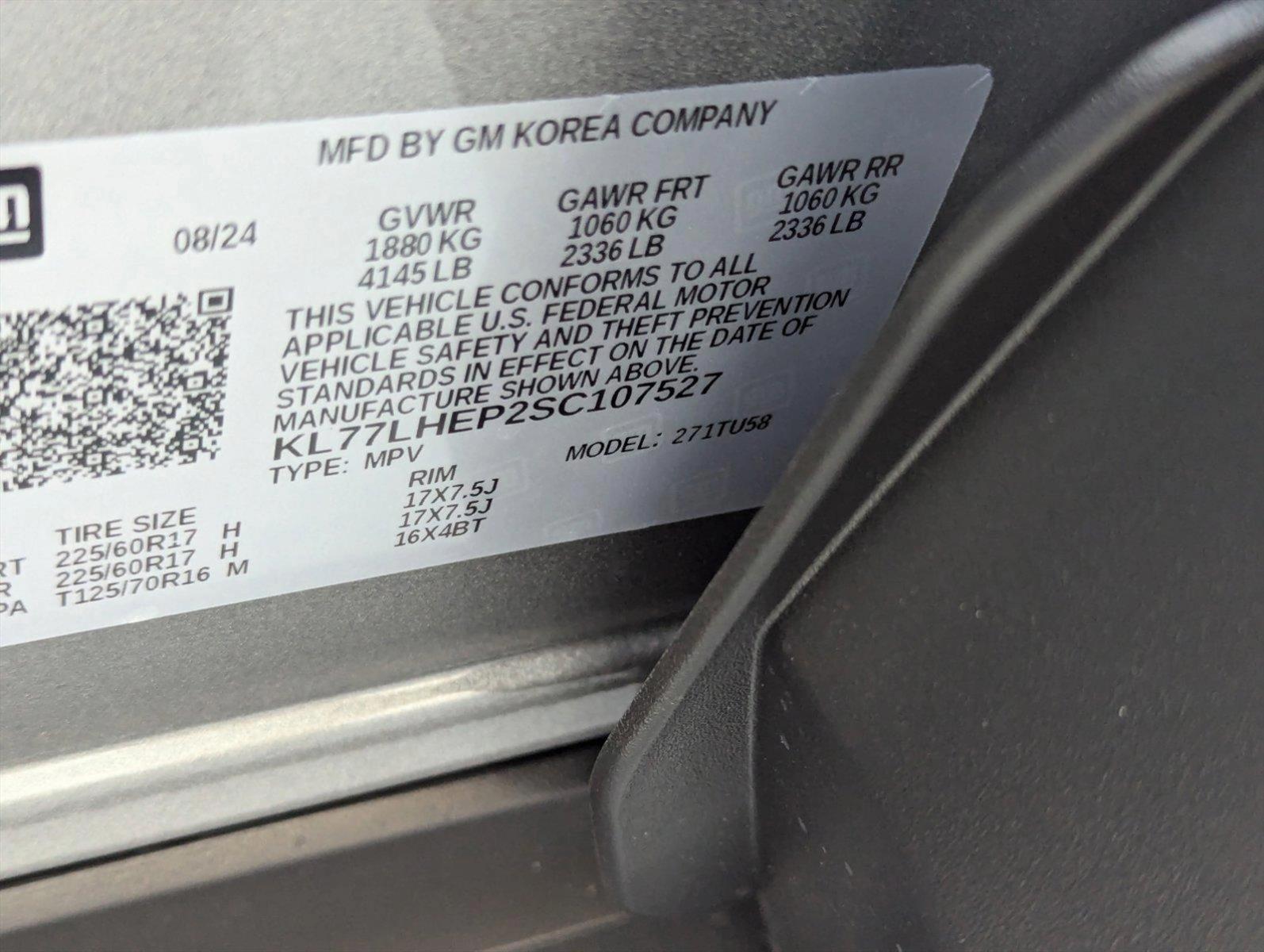 2025 Chevrolet Trax Vehicle Photo in GREENACRES, FL 33463-3207