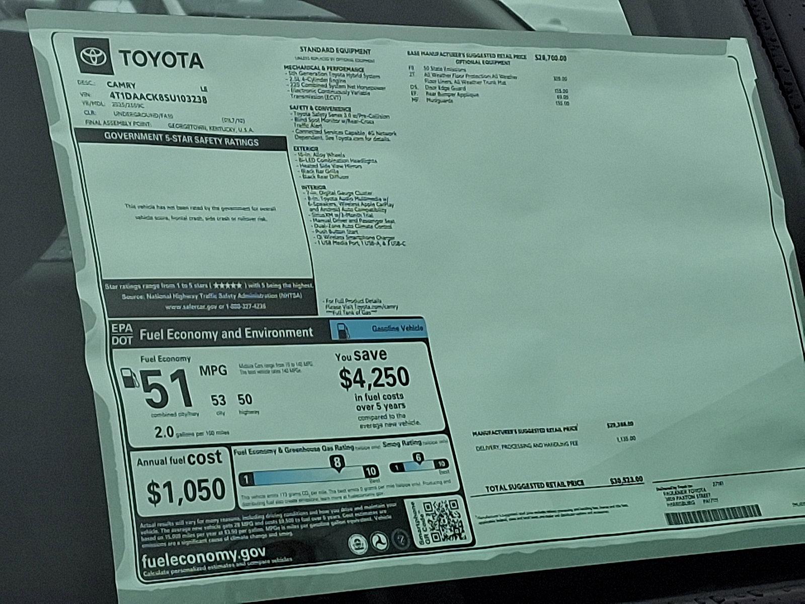 2025 Toyota Camry Vehicle Photo in Trevose, PA 19053