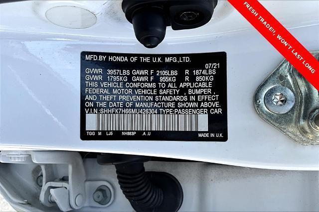 2021 Honda Civic Hatchback Vehicle Photo in Grapevine, TX 76051