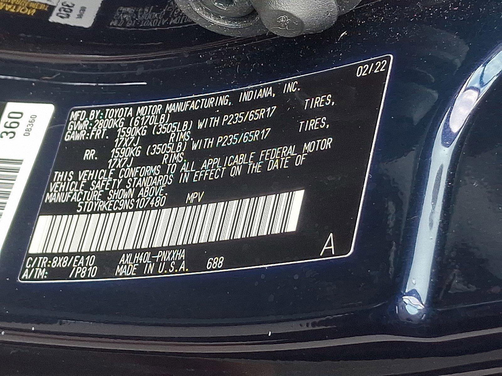 2022 Toyota Sienna Vehicle Photo in Harrisburg, PA 17111