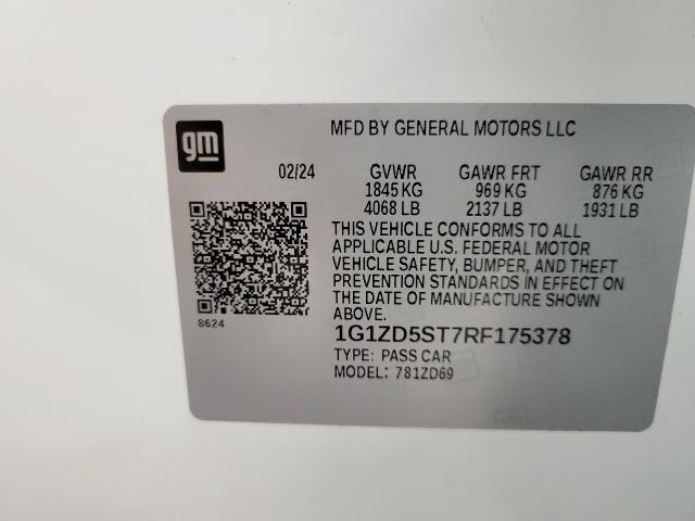 2024 Chevrolet Malibu Vehicle Photo in APPLETON, WI 54914-4656