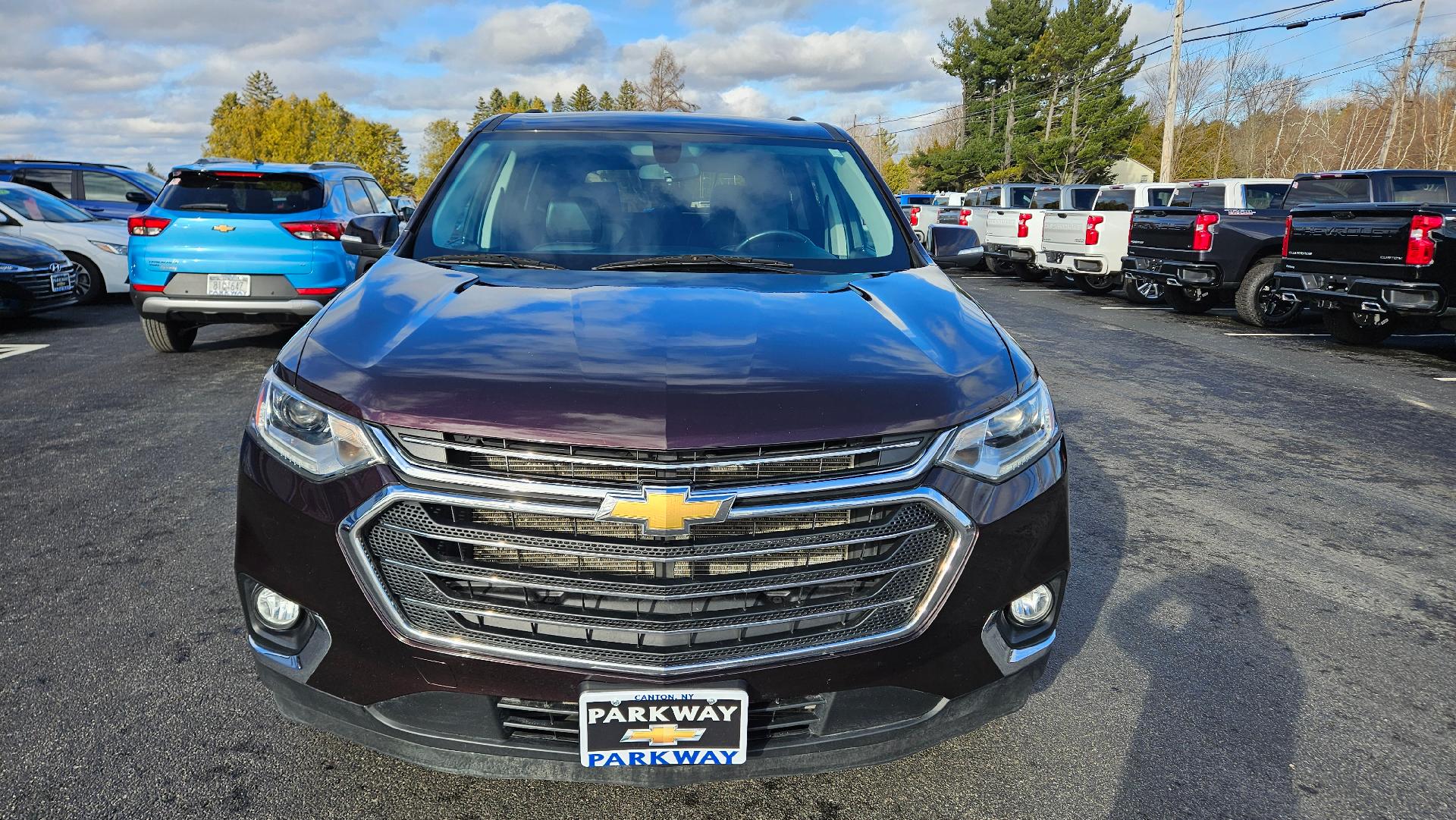 Used 2021 Chevrolet Traverse 3LT with VIN 1GNEVHKW5MJ257783 for sale in Canton, NY